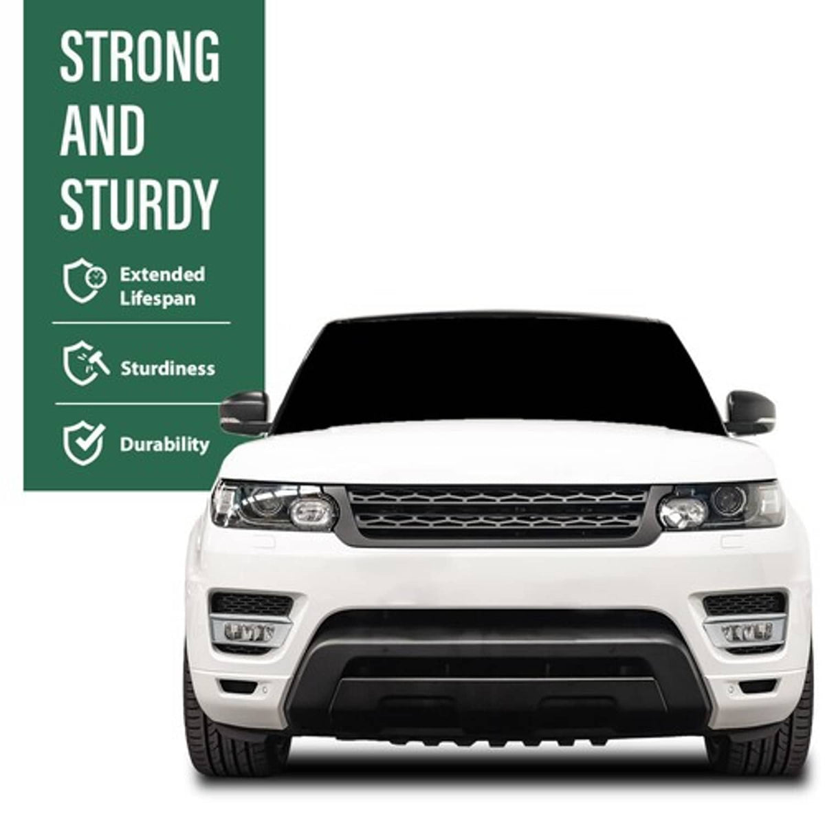Solid Spare Fit For 2014-2017 Land Rover Range Sport Bumper Fog Light Bezel Lamp Trim Silver