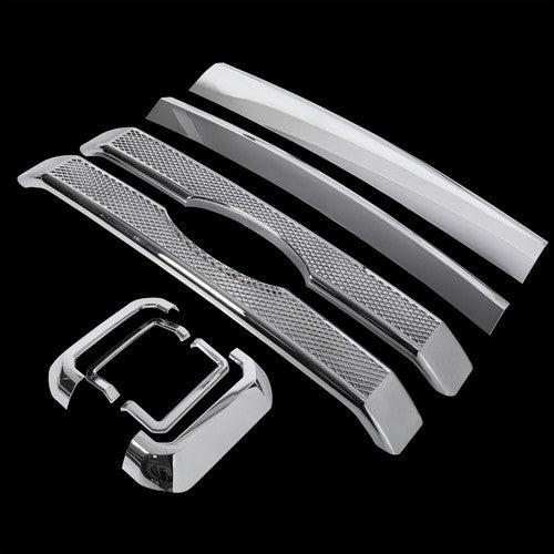 Solid Spare For 2011-2016 Ford F250 F350 Super Duty Chrome Grille Grill Full Overlay Cover