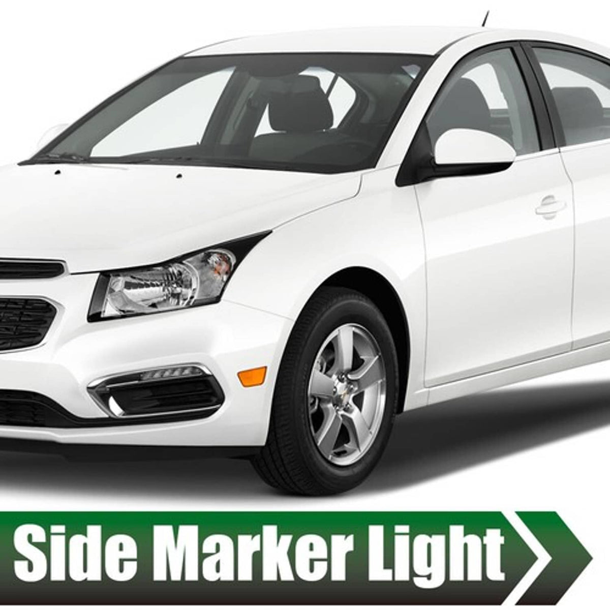 Solid Spare For Chevy Cruze 2011-2015 Front Bumper Reflector Side Marker Light Assembly R&L