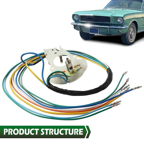 Solid Spare Fit For 65-66 Mustang Turn Signal Switch Cam With Wire Harness Bronco Comet