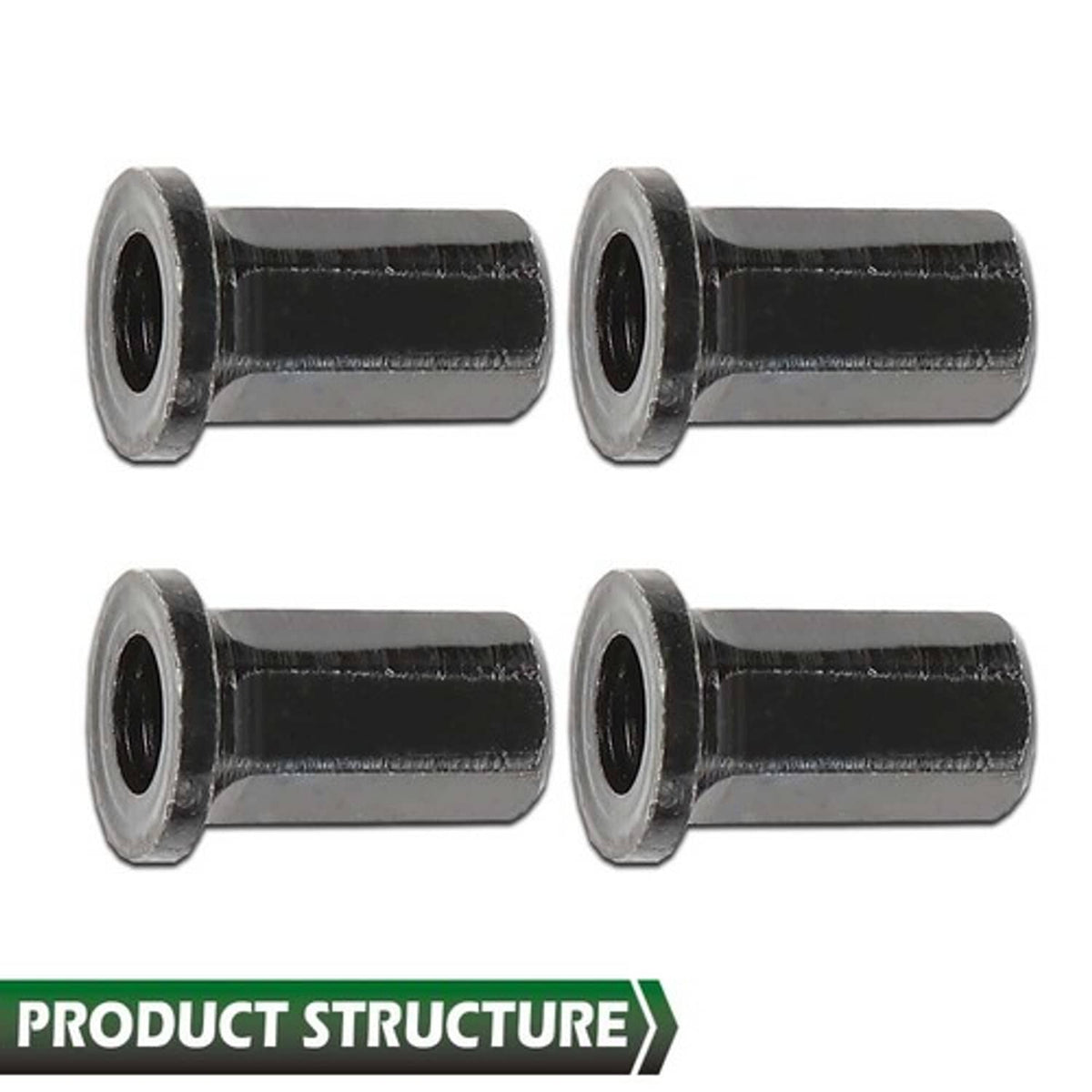 Solid Spare Fit For 07-13 Chevy Silverado GMC Sierra Black Tailgate Cover Cap Nuts 4pcs