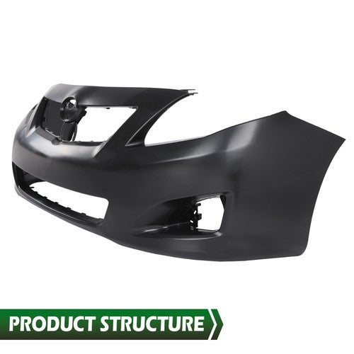 Solid Spare Fit For 2009-2010 Toyota Corolla Sedan Front Bumper Cover Assembly TO1000343