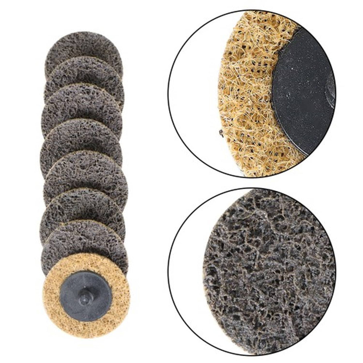 Solid Spare Coarse Surface Conditioning Discs Roll Lock Die Grinder Sanding Pads 50x 2 inch