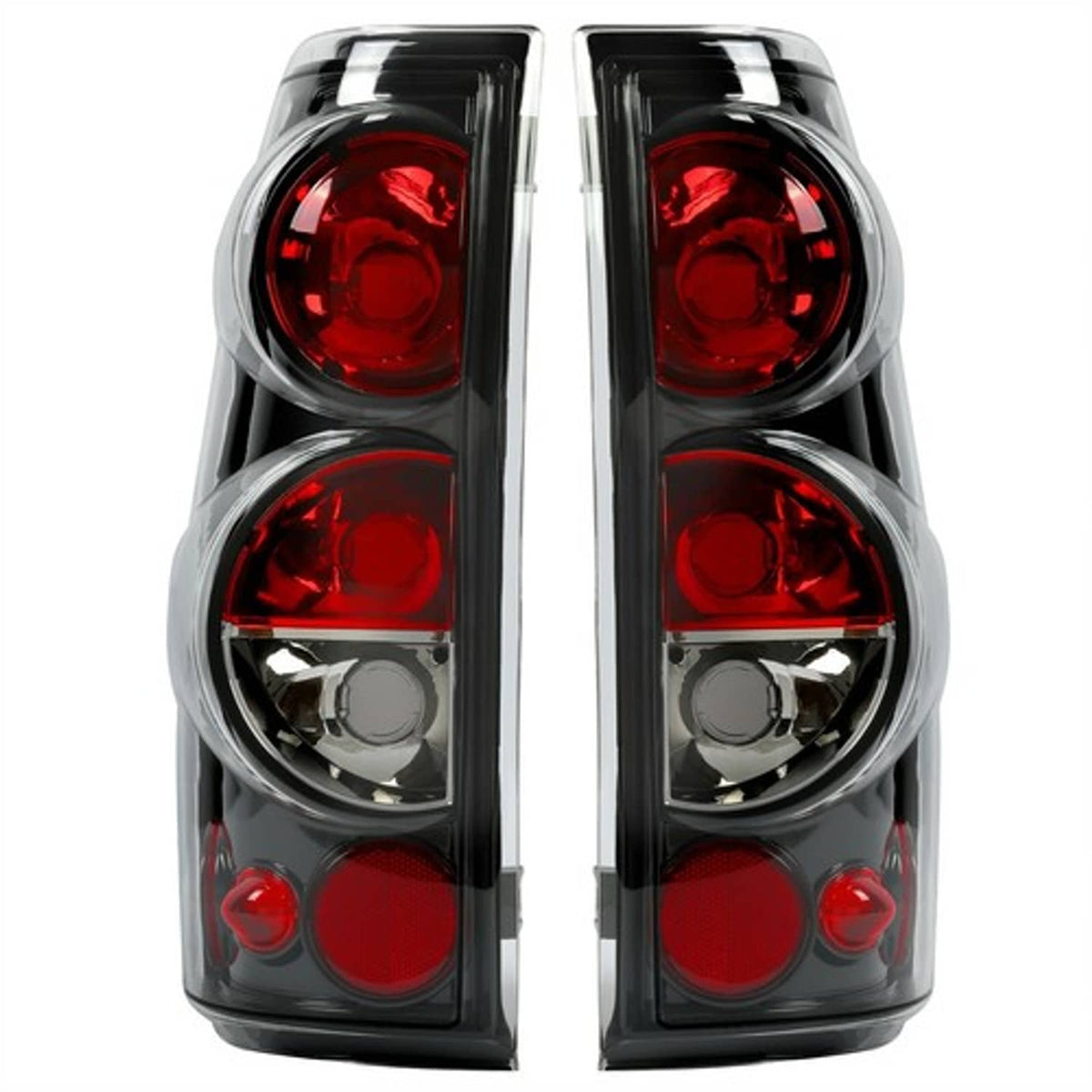 Solid Spare Tail Lights Clear Lens For Chevy Silverado 1500 2500 3500 99-06 GMC Sierra 99-03
