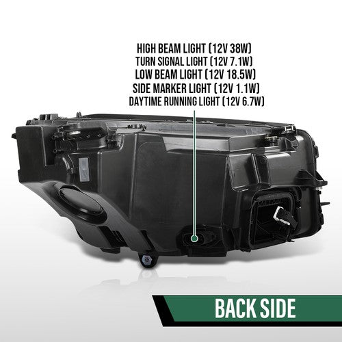 Solid Spare LED Headlight Fit For 2020-2022 Mercedes-Benz GLC-Class W/O Adaptive Left Side