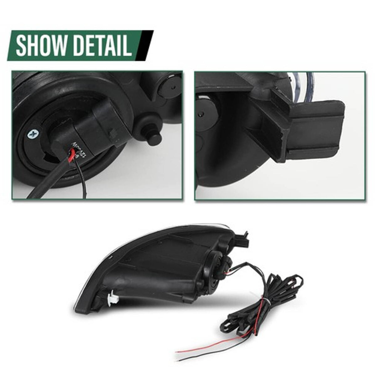 Solid Spare Fit For 2005-2008 Toyota Corolla/02-04 Camry LED Bumper Fog Lights Driving Lamps