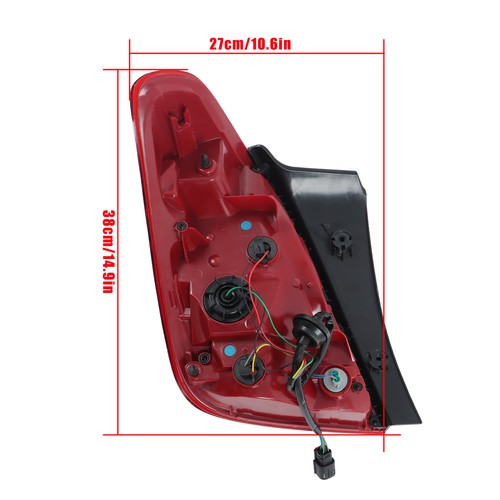 Solid Spare Tail Light For Chevy Trax 2017-2022 LED Chrome Housing Red&Clear Passenger/Right