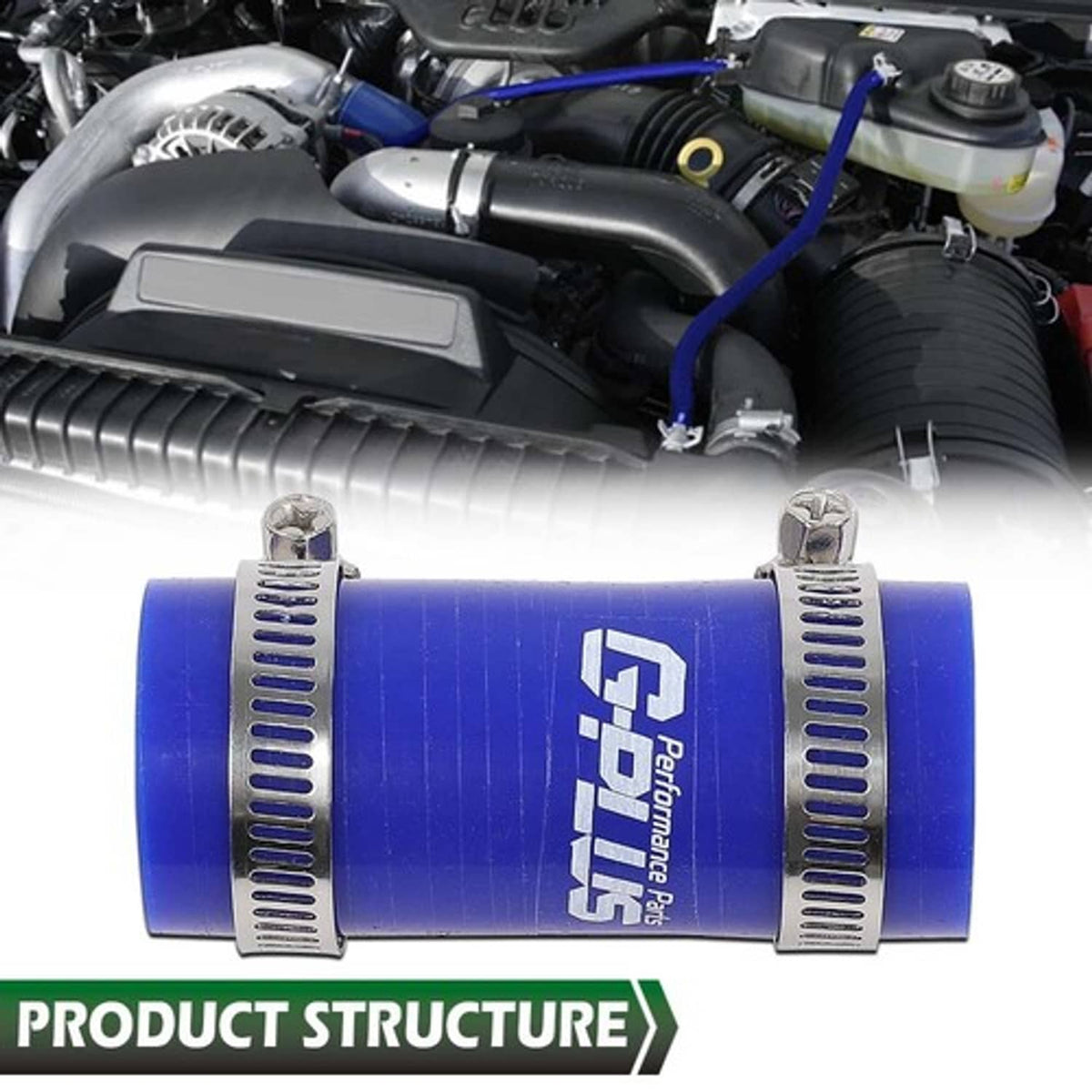 Solid Spare Cooler Silicone Hose Fit For 2003-2010 Ford F & E Series 6.0L Powerstroke Diesel