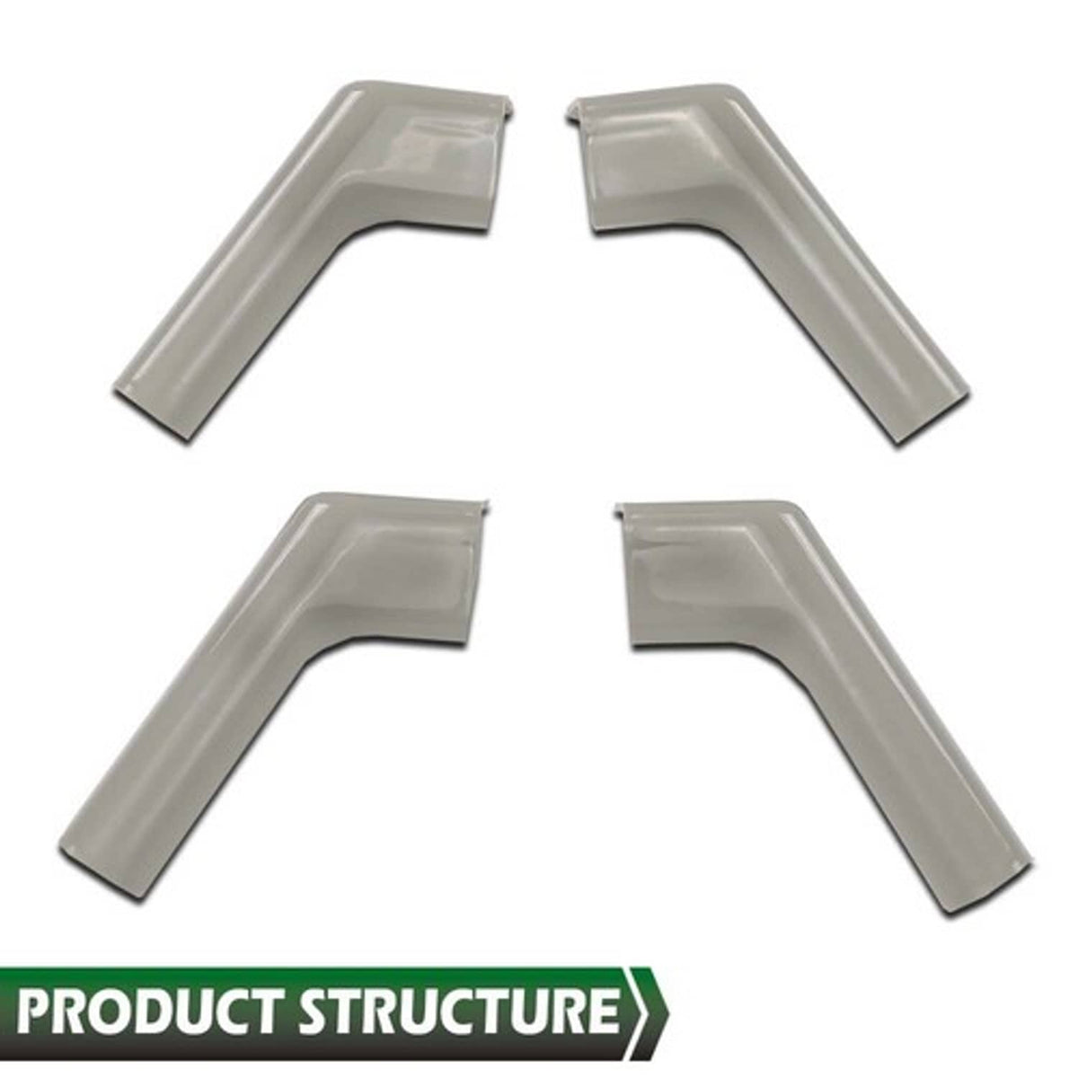 Solid Spare 4PCS Tan RV Rain Gutter Spout Long Version Left & Right Driver & Passenger