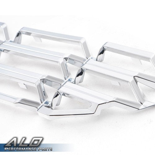 Solid Spare Fit For 16-18 Chevy Silverado 1500 Chrome Grille Overlay Snap On Insert