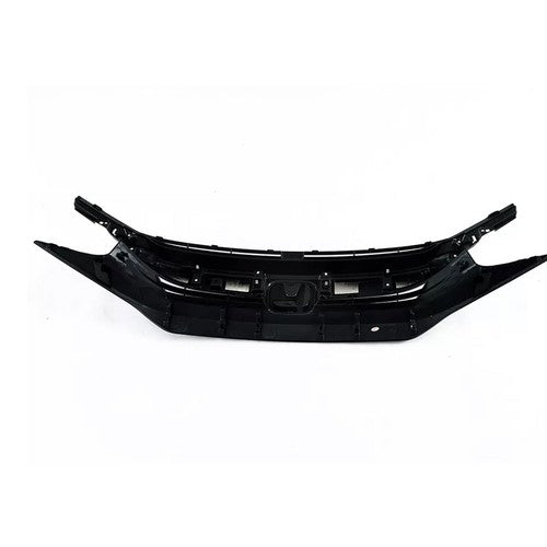 Front Bumper Grille Grill W/Chrome Eyelid Molding For 2016-18 Honda Civic Sedan