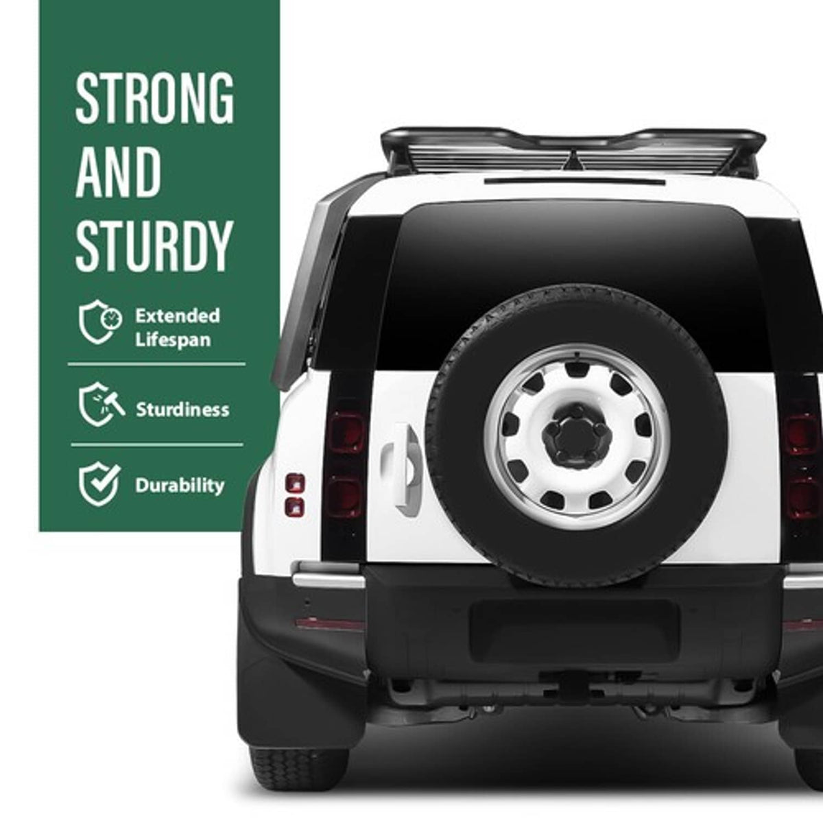 Solid Spare Rear Bumper Protector Board Cover Fit For 20-24 Land Rover Defender 90 110 130