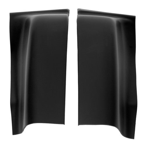 Solid Spare Black ABS Cab Corner Covers For 2004-2008 05 06 07 Ford F150 F-150 Crew Cab