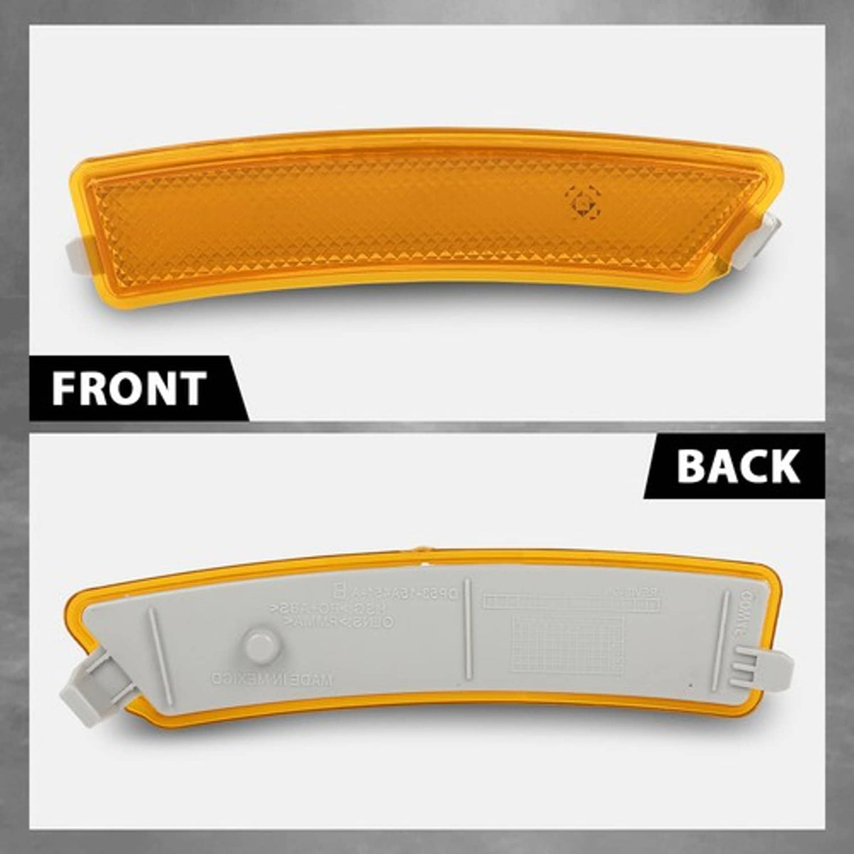 Solid Spare Fit For 13-16 Lincoln MKZ Front Bumper Reflector Side Marker Light Lamp Right