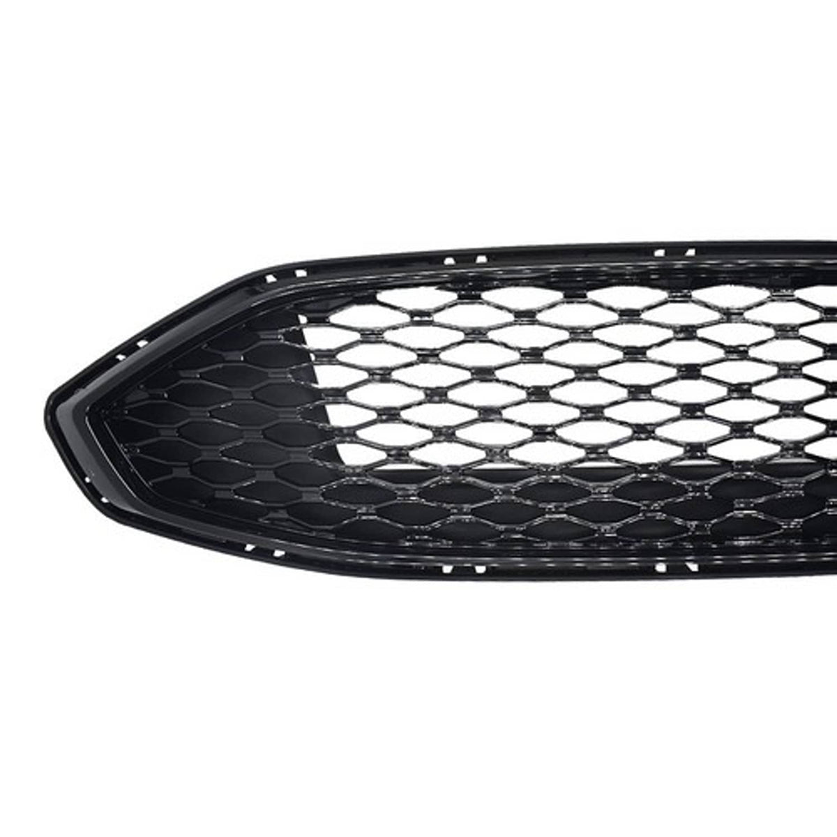 Solid Spare Front Upper Honeycomb Trim Black Gloss Grille Fit For Ford Fusion 2017 2018