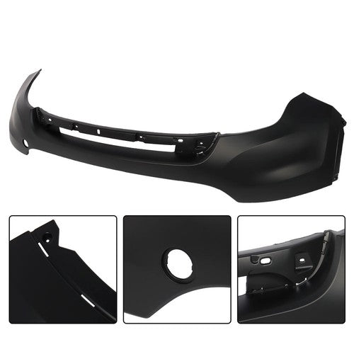 Solid Spare W/o Sensors Holes W/ Tow Hook Hole For Ford Explorer 2011-15 Front Bumper Cover