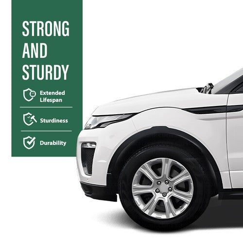 Solid Spare Fender Trim Molding Fit For 14-18 Land Rover Range Rover Evoque Front Left&Right