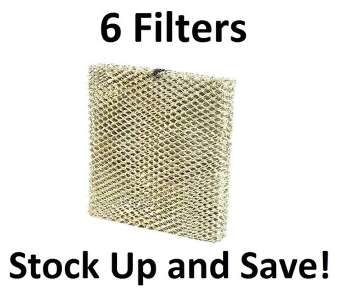 Solid Spare (6) Humidifier Furnace Filter for Hamilton Model 12HF NEW