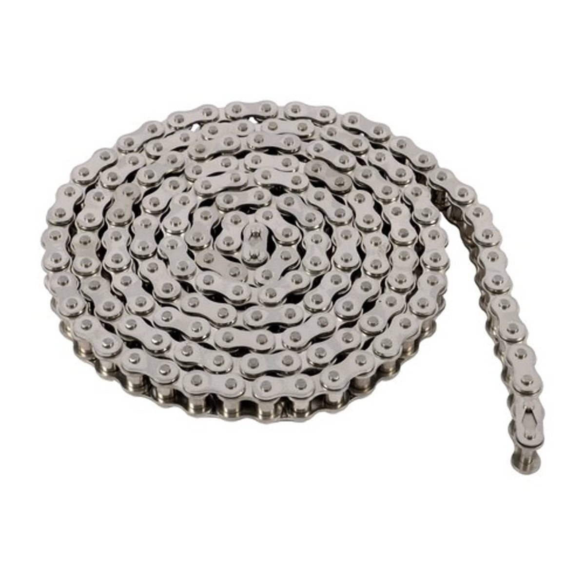 Solid Spare 60SS Heavy Duty Roller Chain 10 feet With 2 Connecting Links Carbon Steel ?