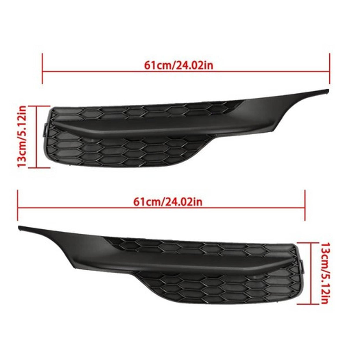 Solid Spare Fog Light Lamp Cover Bezel Set For 16-17 Honda Accord 2.4L/3.5L Left+Driver Side