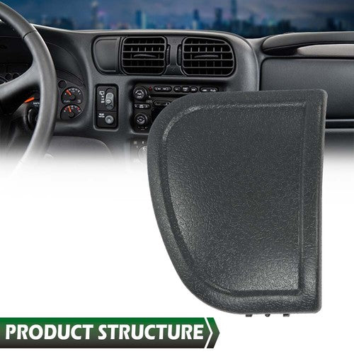 Solid Spare Switch Cover Dash Trim Blank Fit For 1998-2005 S10 Blazer Jimmy Sonoma Dark Gray