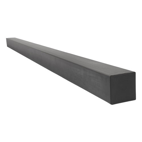 Solid Spare Steel Raw RV Rear Bumper Standard 4" x 4" W/ Bumper Plug For RV Camper
