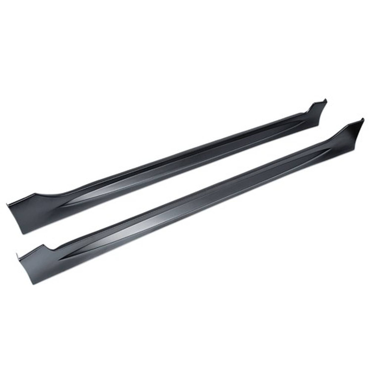 Solid Spare Fits 8th gen Honda Civic Sedan 2006-2011 PP Mugen RR Style Side Skirts ABS Black