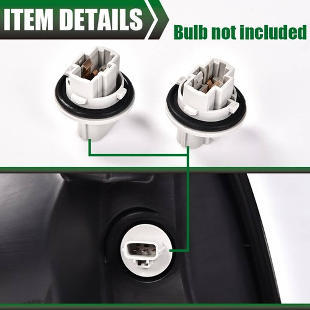 Solid Spare Black Headlights Fit For 05-11 Toyota Tacoma Signal Lamps Left+Right Pair
