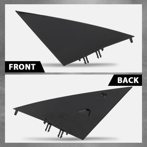 Solid Spare Front Right Side Triangle Door Mirror Flag Cover Fit For 2017-2023 Tesla Model 3