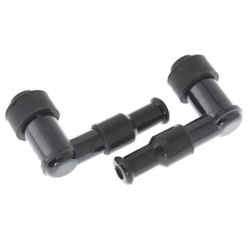 Solid Spare 2×Spark Plug Boot Cap Cover Resistor LB05F 90 Degree ATV Motorcycle Snow