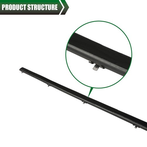 Solid Spare Pair Tailgate Window Sweep Weatherstrip Seal Kit Fit For 1978-1996 Ford Bronco