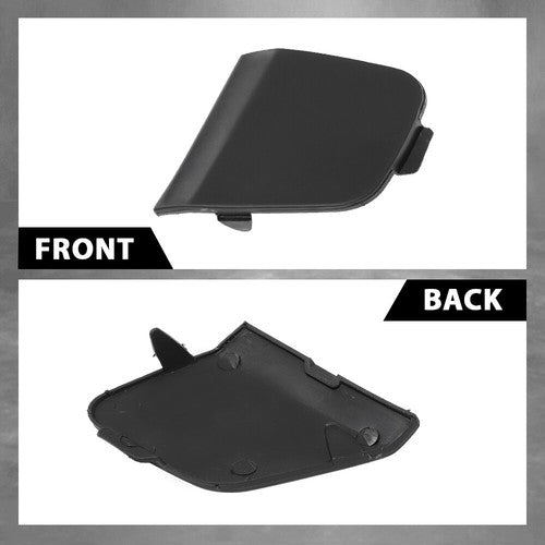 Solid Spare Fit For 2012 2013 2014 Ford Focus Front Bumper Tow Eye Hook Cover Cap Black