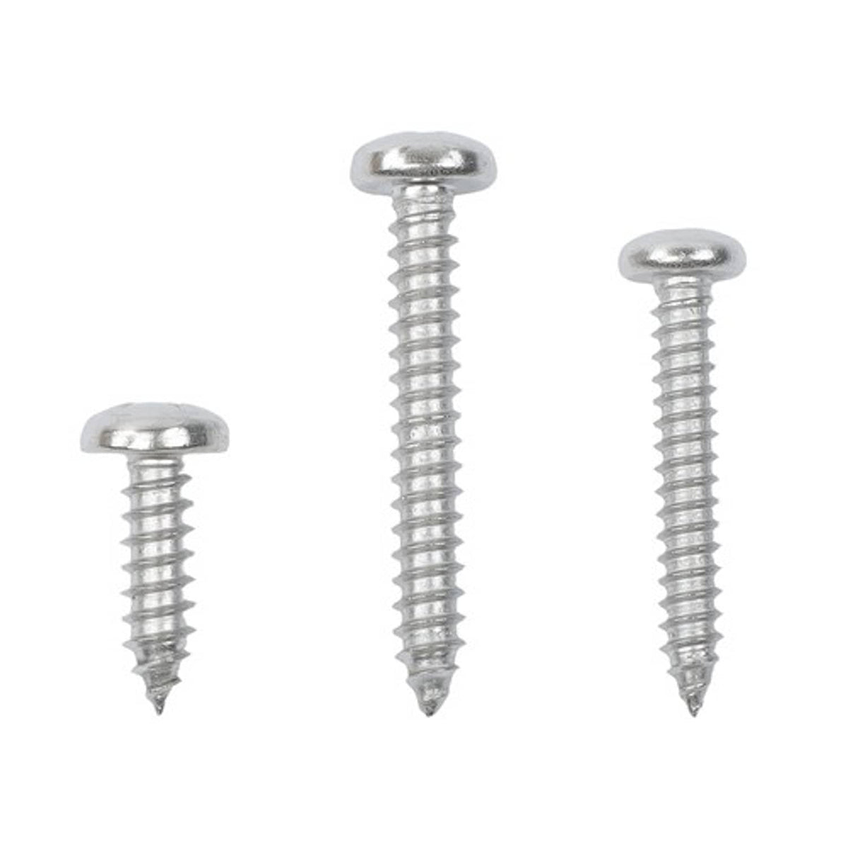 Solid Spare 550Pcs 304 stainless steel wood screws kits #4 #6 #8 #10 #12 countersunk Silver