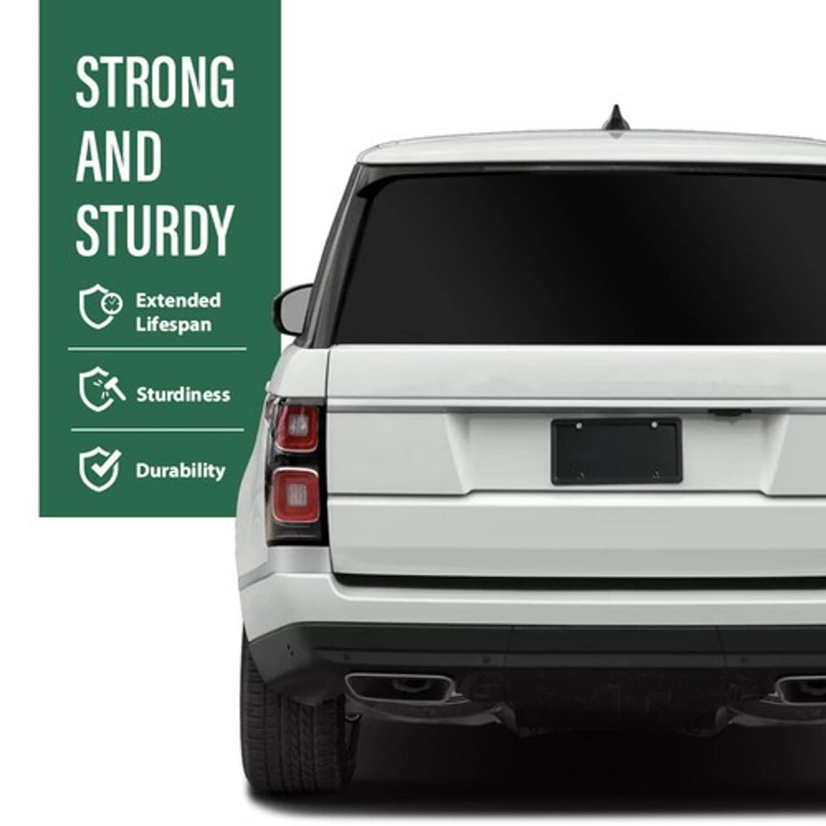 Solid Spare Fit For 2013-2022 Land Rover Range Rover Rear Bumper Side Cladding Trim Silver