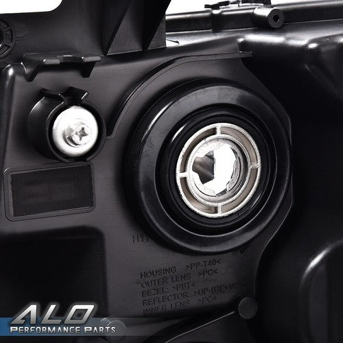 Solid Spare Fit For 07-14 Chevy Silverado 1500 2500 3500 Clear/Chrome LED DRL Headlights