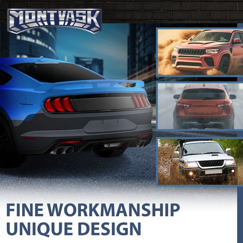 Solid Spare Rear Bumper Cover Fascia Fit For 2018-2023 Ford Mustang w/o Park Sensor Holes