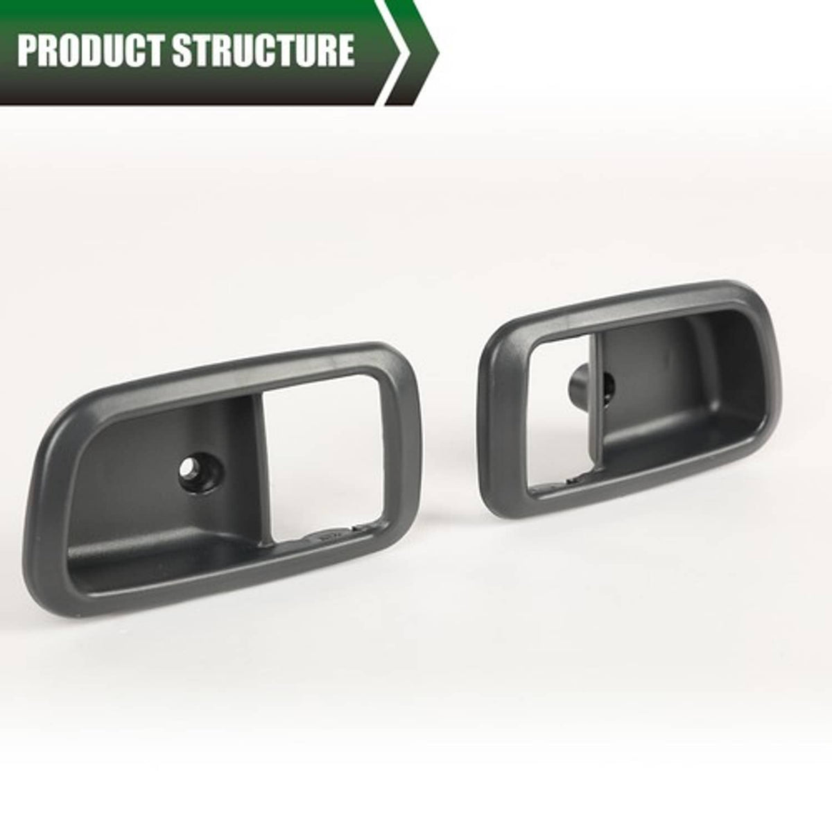 Solid Spare 2PCS Door Handle Trim Set Fit For 2000-2006 Toyota Tundra Front Gray Pair New