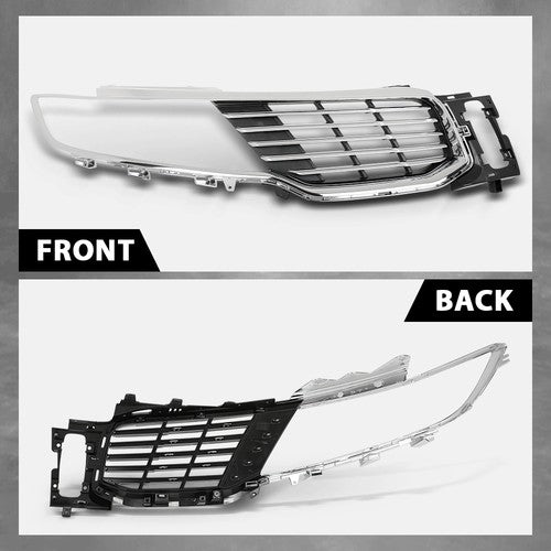 Solid Spare Front Upper Grille Insert Chrome Right Fit For 2016-2018 Lincoln MKX FO1200597