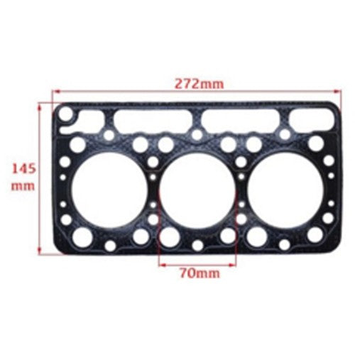 Solid Spare New Cylinder Head Gasket 15975-03310 For Kubota D750 Engine B5200D/B7100HST-E