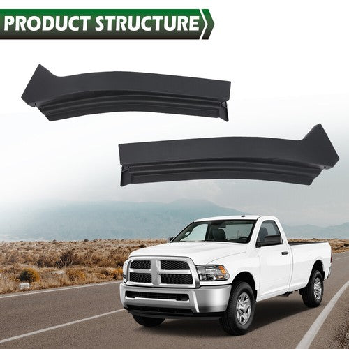 Solid Spare Front Left+Right Side Bumper Trim Filler Molding Fit For 2010-2018 Ram 2500 3500