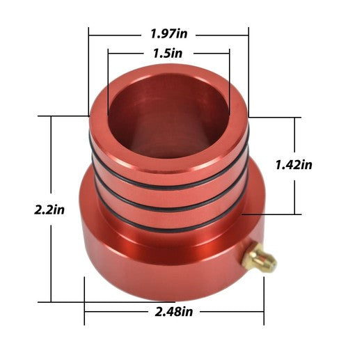 Solid Spare 2PCS Front Axle Tube Seal Pair For Jeep ZJ MJ JK TJ XJ 30/44 Red