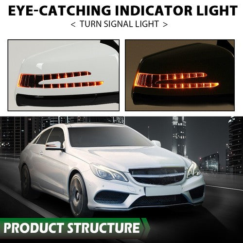 Solid Spare Fit For 10-17 Mercedes E350 E550 E400 Coupe White Passenger Side Mirror