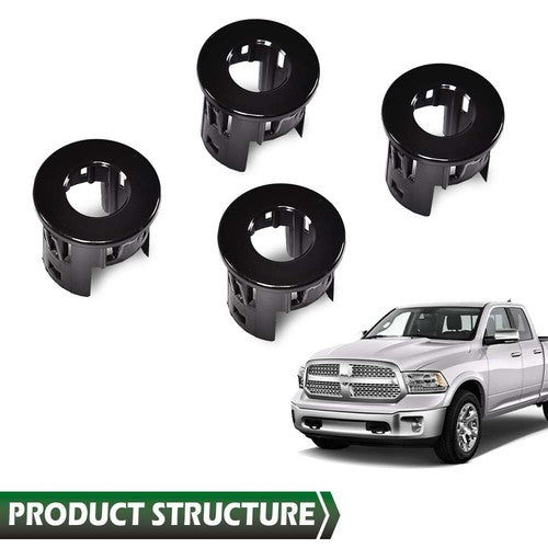 Solid Spare Fit For 2014-2018 Dodge Ram 1500 2500 3500 Parking Assist Sensor Bracket Bezels