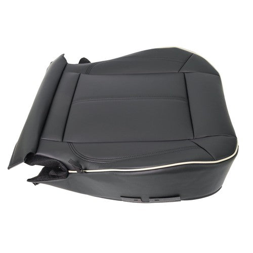 Solid Spare NEW Black Leather For Hummer H3 2006-2010 Driver&passenger Bottom Seat Cover
