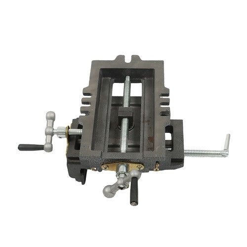 Solid Spare 5 Inch Cross Press Vise Slide Vice For Duty Sliding Drill Shop Grip Tools Heavy