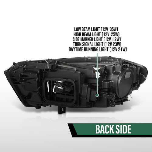 Solid Spare LED Headlight Fit For 2019-2022 Mercedes Benz W177 A Class Right Passenger Side
