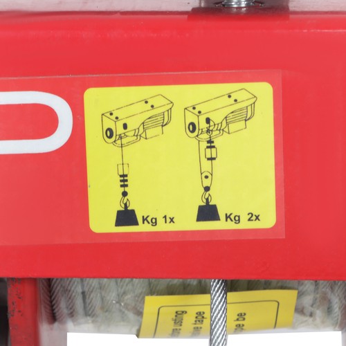 Solid Spare 1760lbs Wired Remote Control Winch Overhead Crane Electric Wire Hoist