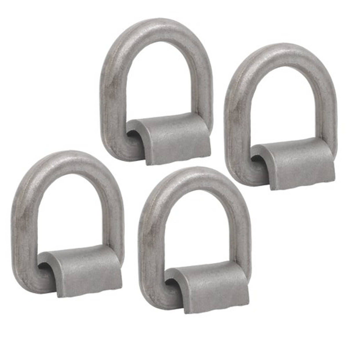Solid Spare 4 Pack 3/4" Weld On Forged D Ring with Welding Clip 26,500lbs Fracture Strength