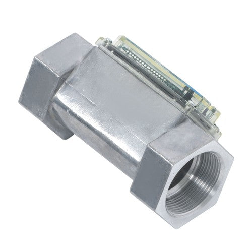 Solid Spare 1.5inch 10.5-74 GPM Digital Turbine Flow Meter For Liquid Flow Meter