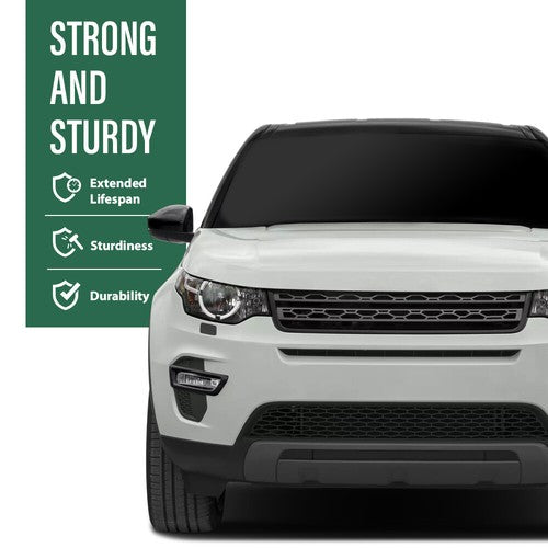 Solid Spare Bumper Fog Light Bezel Lamp Trim Fit For 15-18 Land Rover Discovery Sport